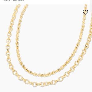 Gorjana Brooks Layering Gold Necklaces Set